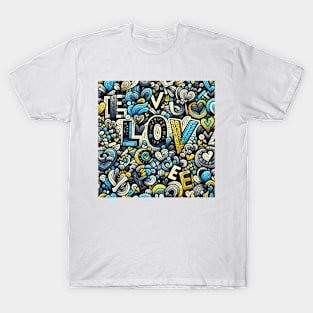 Doodle Love Hand-Crafted T-Shirt